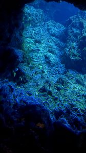 Preview wallpaper rocks, underwater world, water, sea, blue