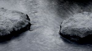 Preview wallpaper rocks, water, river, gray