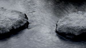 Preview wallpaper rocks, water, river, gray