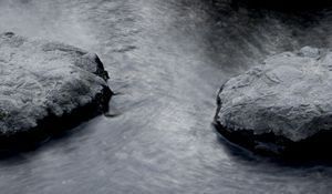 Preview wallpaper rocks, water, river, gray
