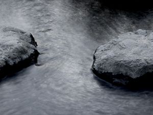 Preview wallpaper rocks, water, river, gray