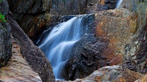 Preview wallpaper rocks, waterfall, landscape