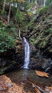 Preview wallpaper rocks, waterfall, water, nature