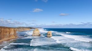 Preview wallpaper rocks, waves, ocean, nature