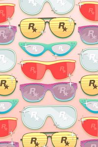 Preview wallpaper rockstar, glasses, art