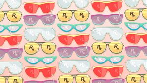 Preview wallpaper rockstar, glasses, art