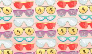 Preview wallpaper rockstar, glasses, art