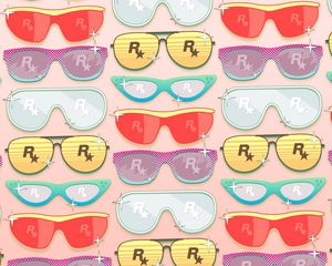 Preview wallpaper rockstar, glasses, art