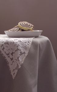 Preview wallpaper roll, dessert, bowl, table, white