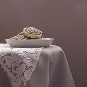 Preview wallpaper roll, dessert, bowl, table, white