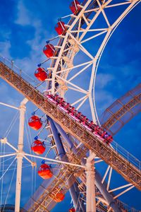 Preview wallpaper roller coaster, ferris wheel, attractions, tokyo, japan