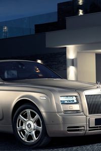 Preview wallpaper rolls royce, phantom, drophead, side view, car, style