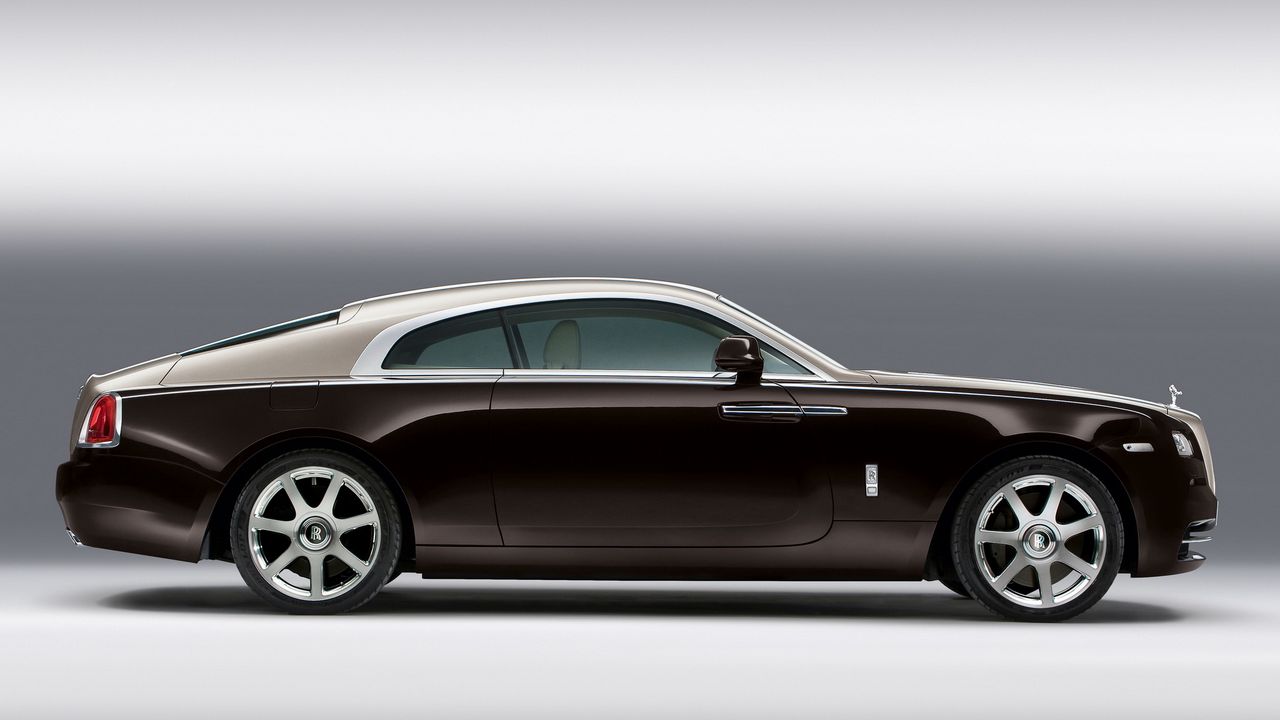 Wallpaper rolls-royce, coupe, side view, car