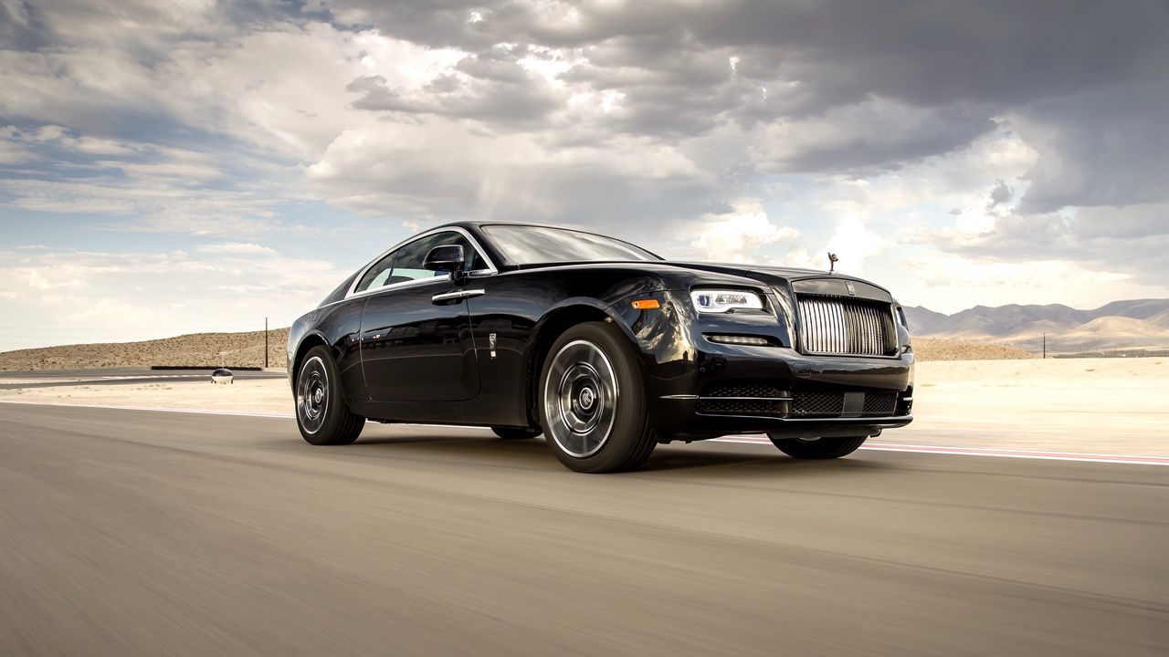 Wallpaper rolls-royce, wraith, movement, side view