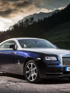 Preview wallpaper rolls-royce, wraith, side view