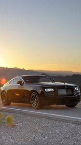 Preview wallpaper rolls-royce, wraith, side view