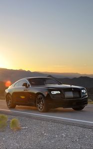 Preview wallpaper rolls-royce, wraith, side view