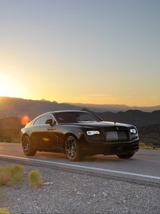 Preview wallpaper rolls-royce, wraith, side view