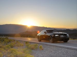 Preview wallpaper rolls-royce, wraith, side view