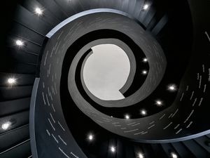 Preview wallpaper roof, building, light, spiral