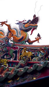 Preview wallpaper roof, china, dragon, decoration