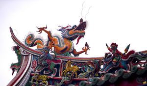 Preview wallpaper roof, china, dragon, decoration