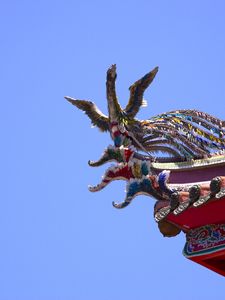 Preview wallpaper roof, china, jewelry, bird, symbol