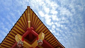 Preview wallpaper roof, china, sky, patterns