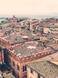 Preview wallpaper roof, city, architecture