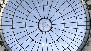Preview wallpaper roof, glass, lines, architecture
