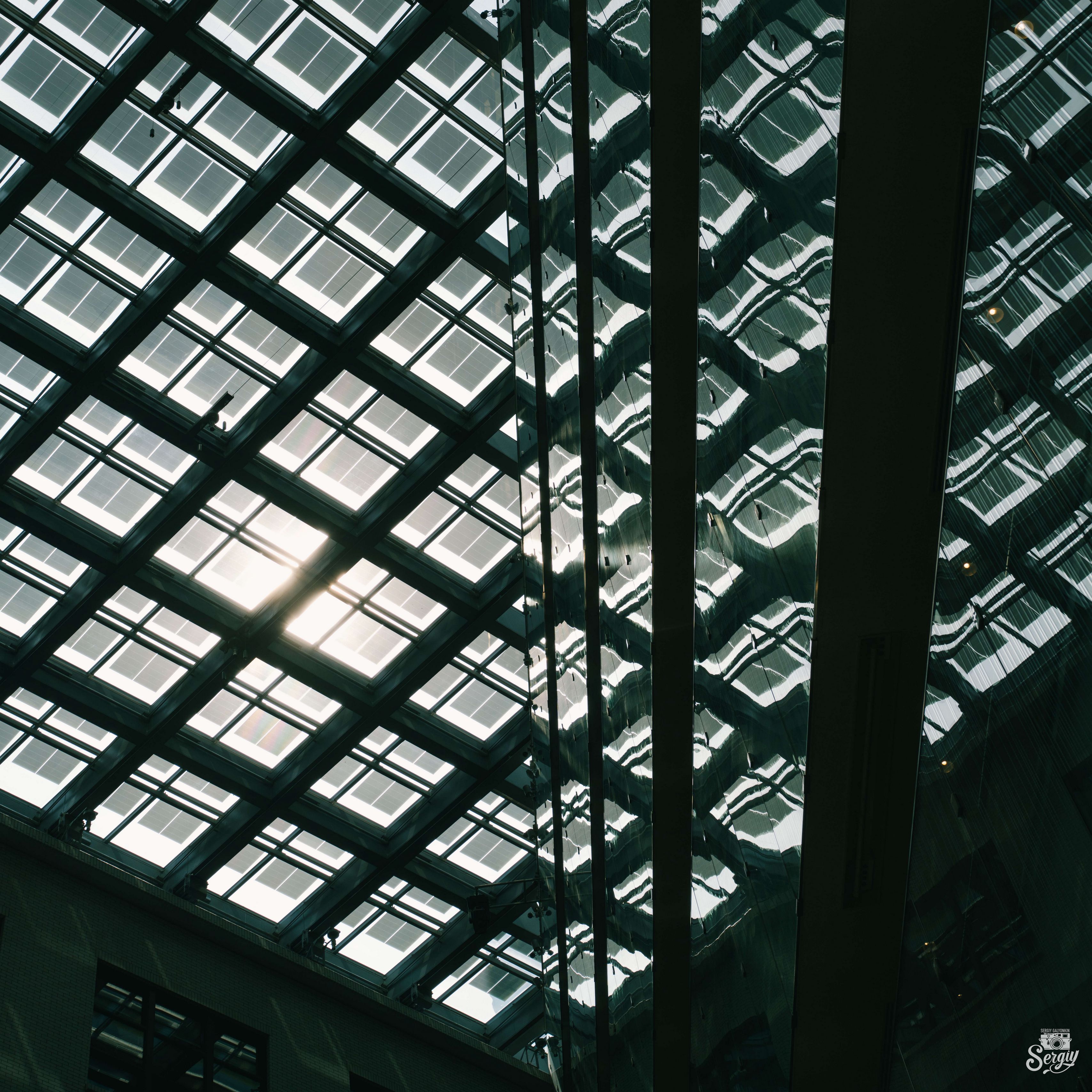3415x3415 Wallpaper roof, light, architecture, dark