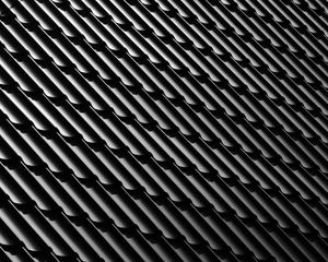 Preview wallpaper roof, roof tiles, tile, bw