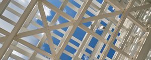 Preview wallpaper roof, structure, sky, white