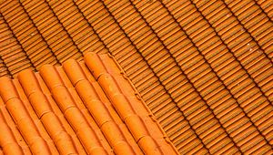 Preview wallpaper roof, tiles, texture, orange