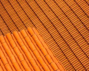 Preview wallpaper roof, tiles, texture, orange