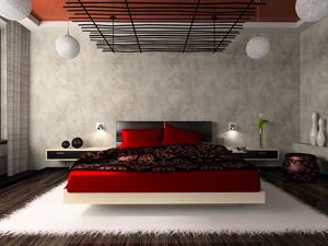 Preview wallpaper room, bed, design, flat