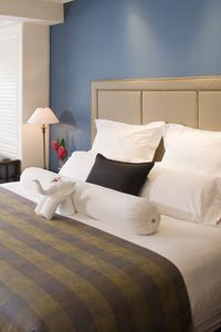 Preview wallpaper room, bed, design, interior, hotel, bedroom, balcony