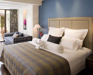 Preview wallpaper room, bed, design, interior, hotel, bedroom, balcony