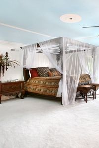 Preview wallpaper room, bed, interior, design, modern, fan