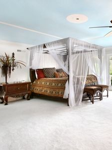 Preview wallpaper room, bed, interior, design, modern, fan