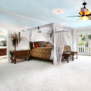 Preview wallpaper room, bed, interior, design, modern, fan