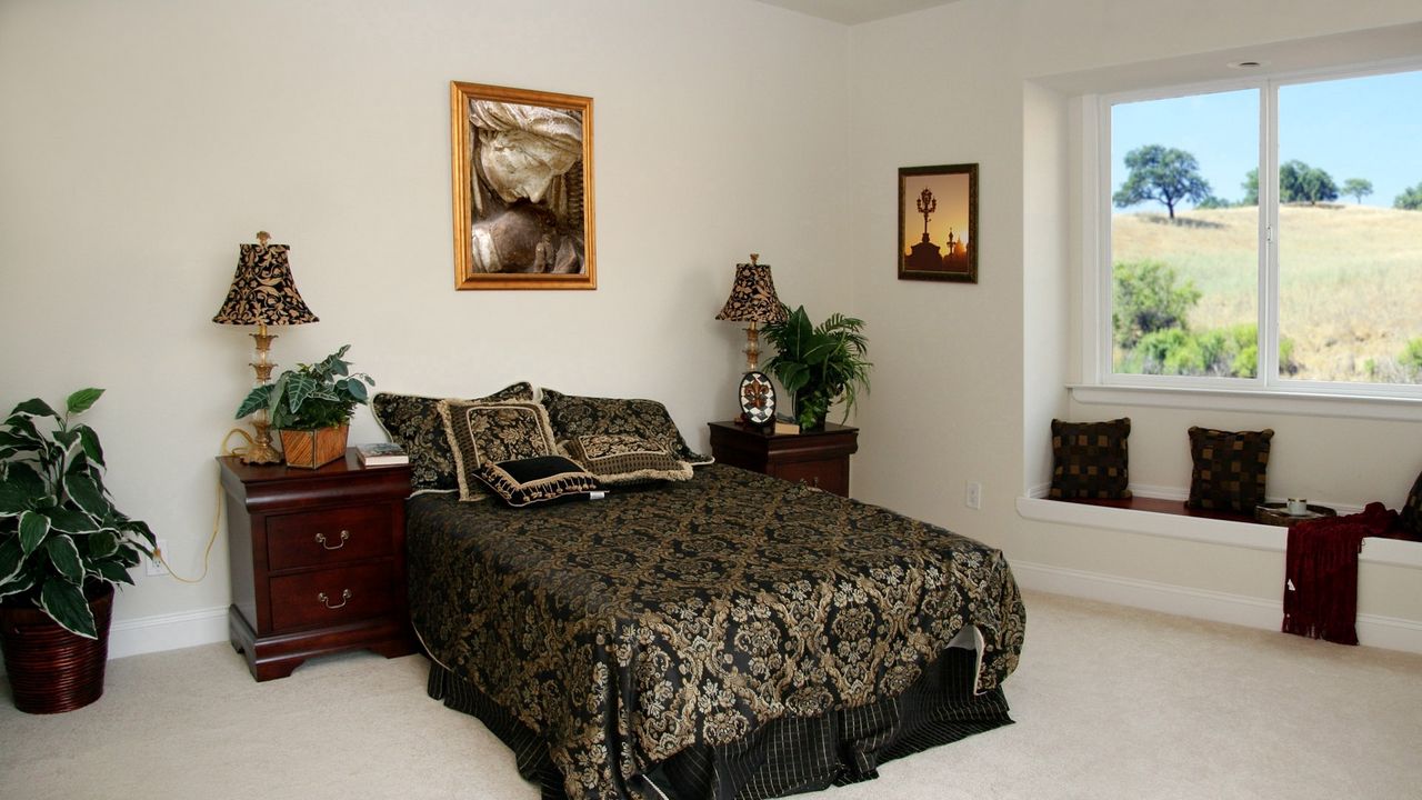 Wallpaper room, bedroom, bedding, style, window