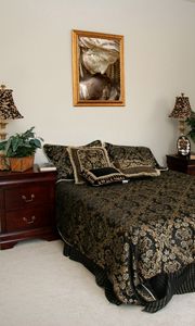 Preview wallpaper room, bedroom, bedding, style, window