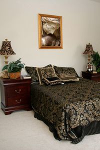 Preview wallpaper room, bedroom, bedding, style, window