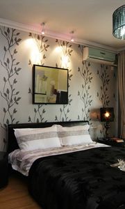 Preview wallpaper room, bedroom, furniture, bedding, style