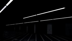 Preview wallpaper room, bulbs, glow, bw, dark