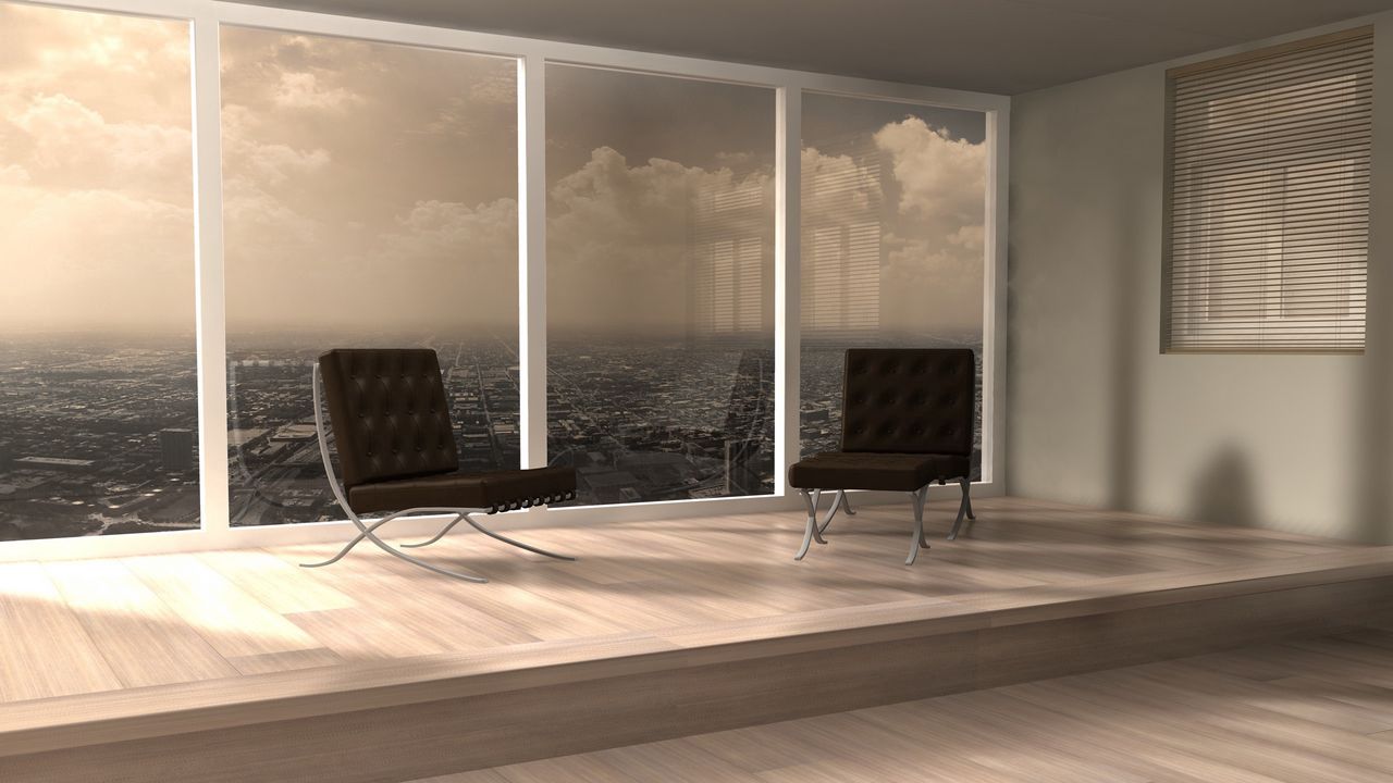 Wallpaper room, chair, flooring, window, interior