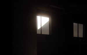 Preview wallpaper room, dark, window, light