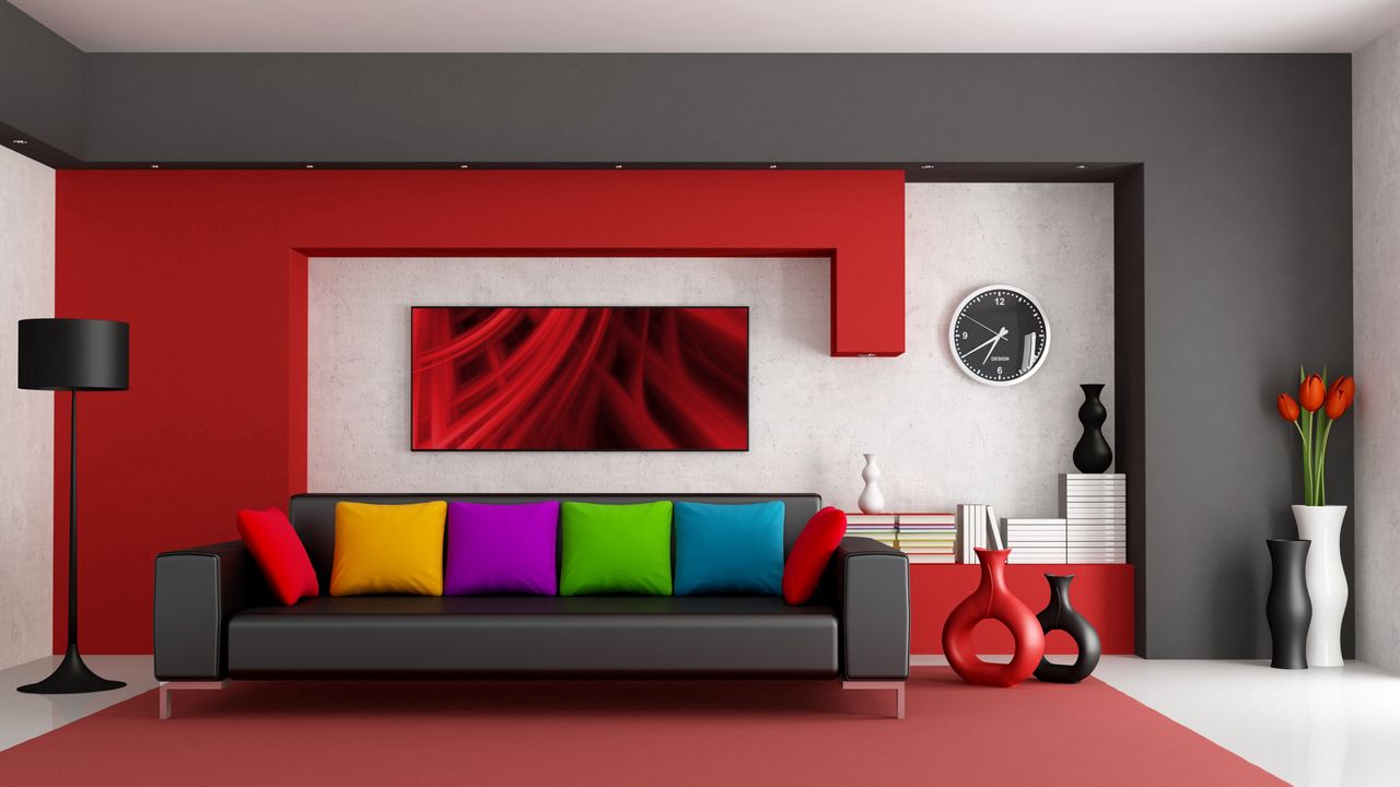 Wallpaper room, design, interior, sofa