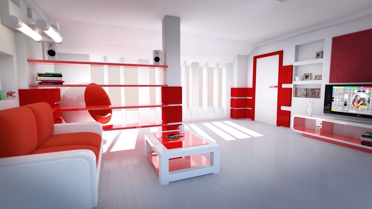 Wallpaper room, design, style, interior, modern